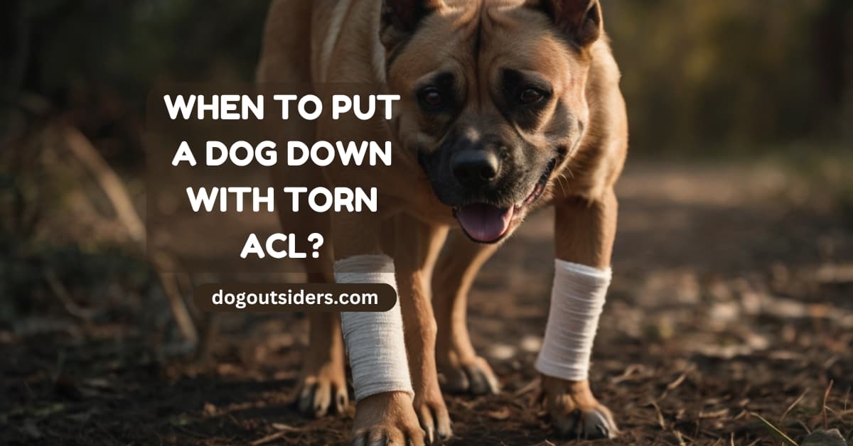 When to put a dog down with torn acl key considerations dog outsiders
